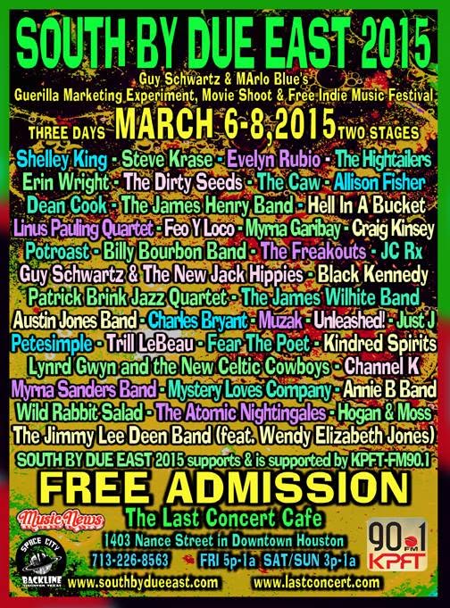 South by Due East 2015 poster